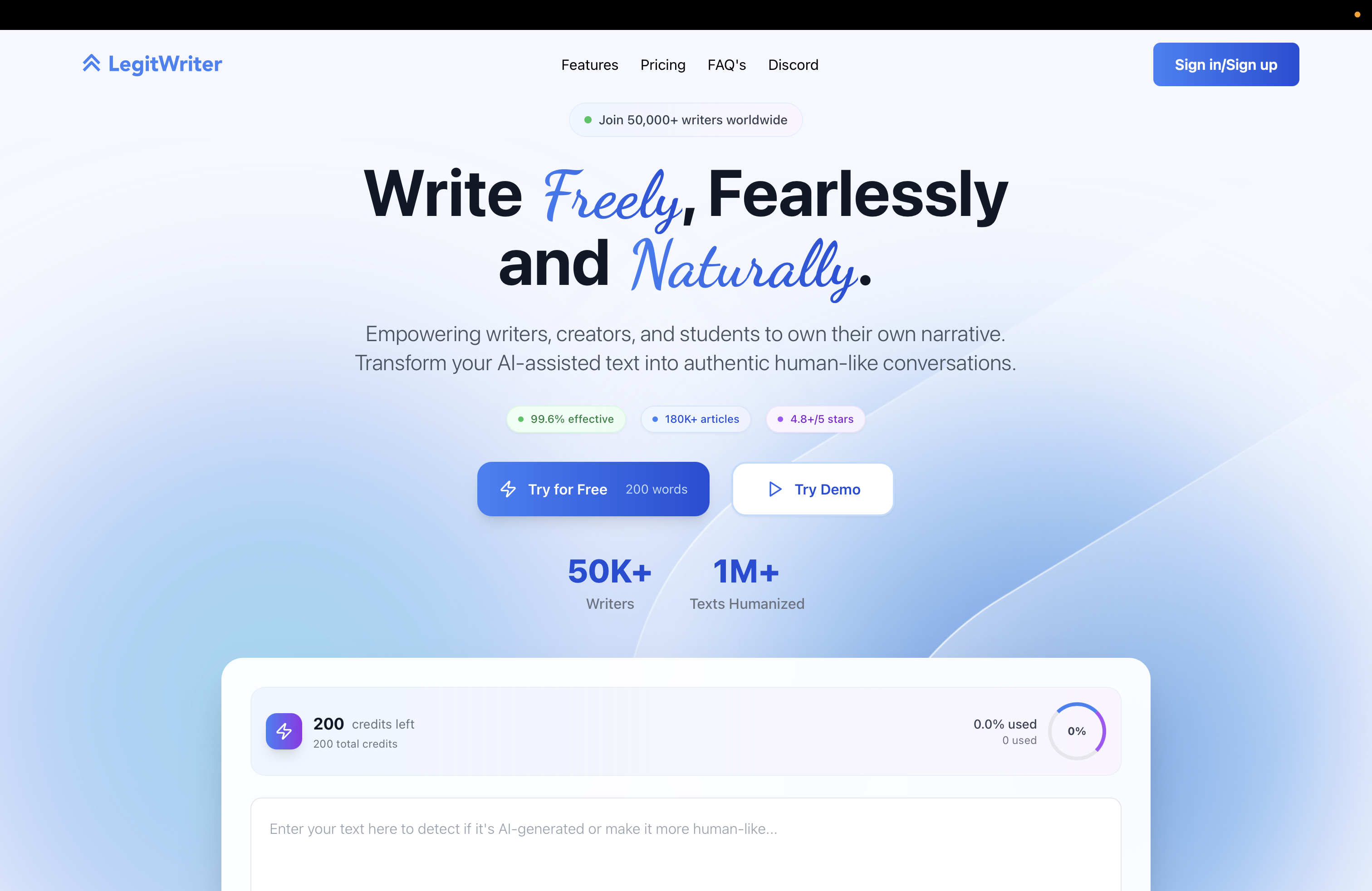 LegitWriter screenshot
